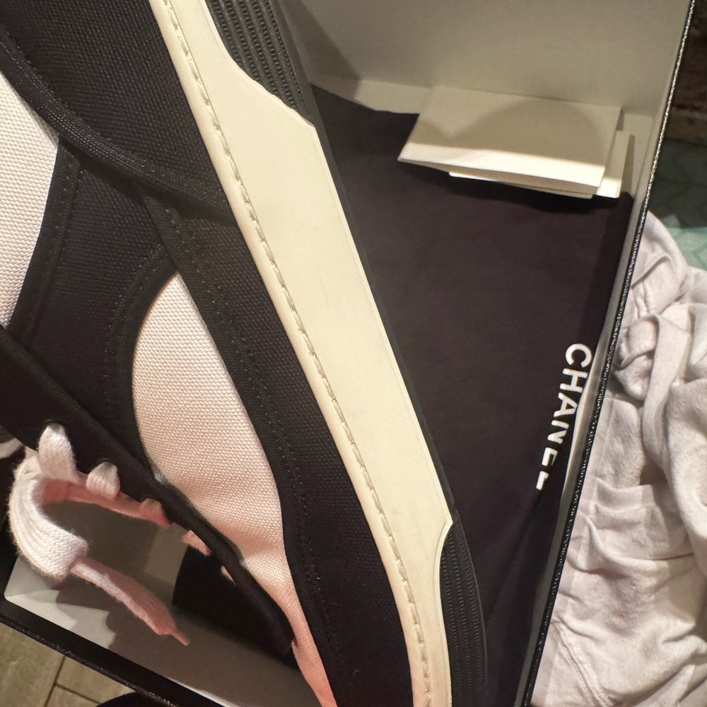 Chanel Black and White Sneakers - Picture 8 of 10